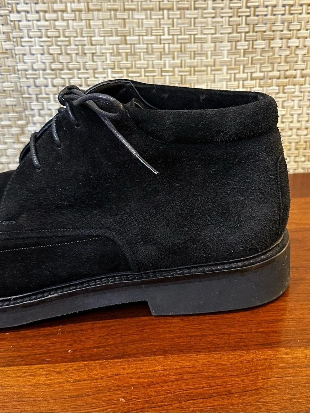 🌟HP🌟Mezlan Sicily Black Suede Moc Toe Chukka Boots Dress/Casual Handmade Spain